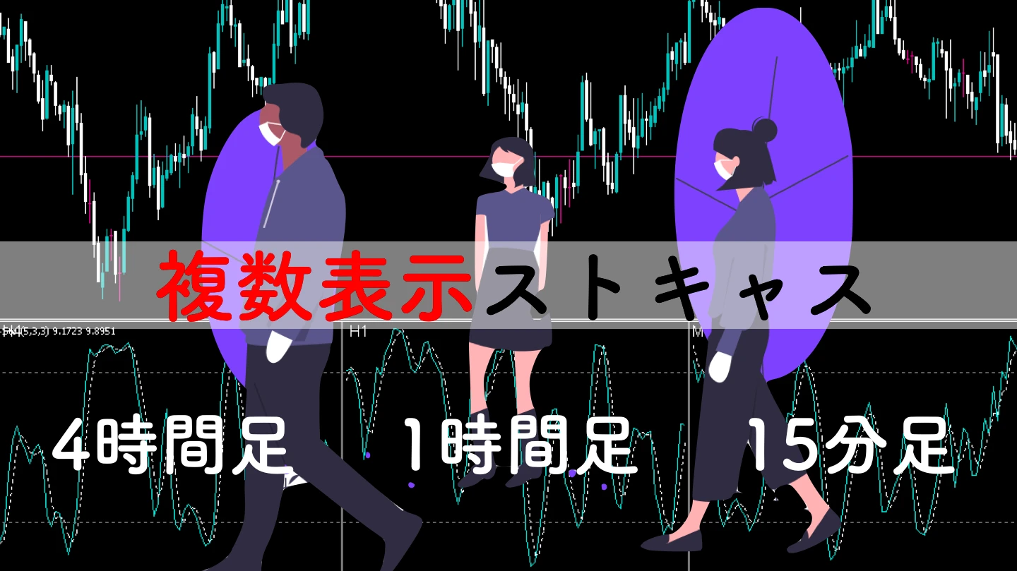 【MTF】ストキャスを複数表示する無料MT4インジケーター