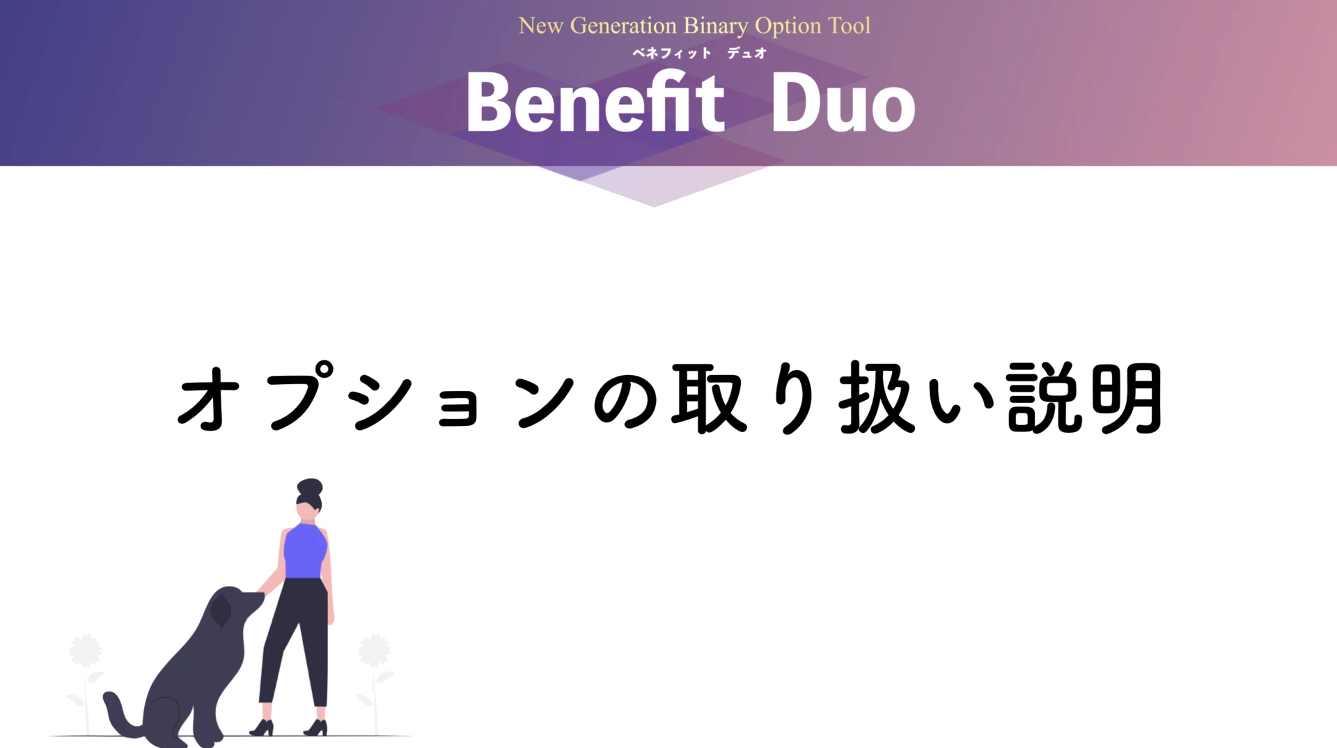 オプションの使い方説明ページ
