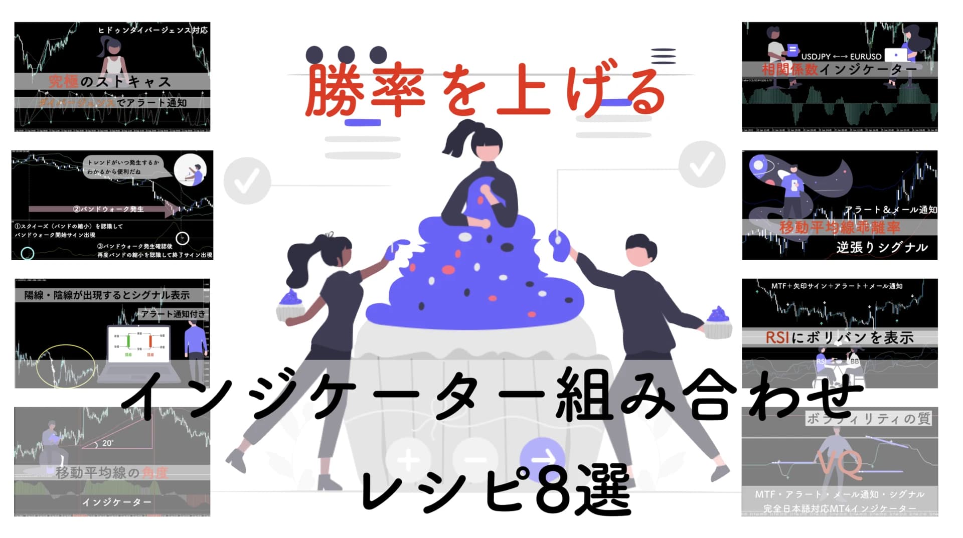 【手法別】FXで勝率をあげる組み合わせインジケーターレシピ8選