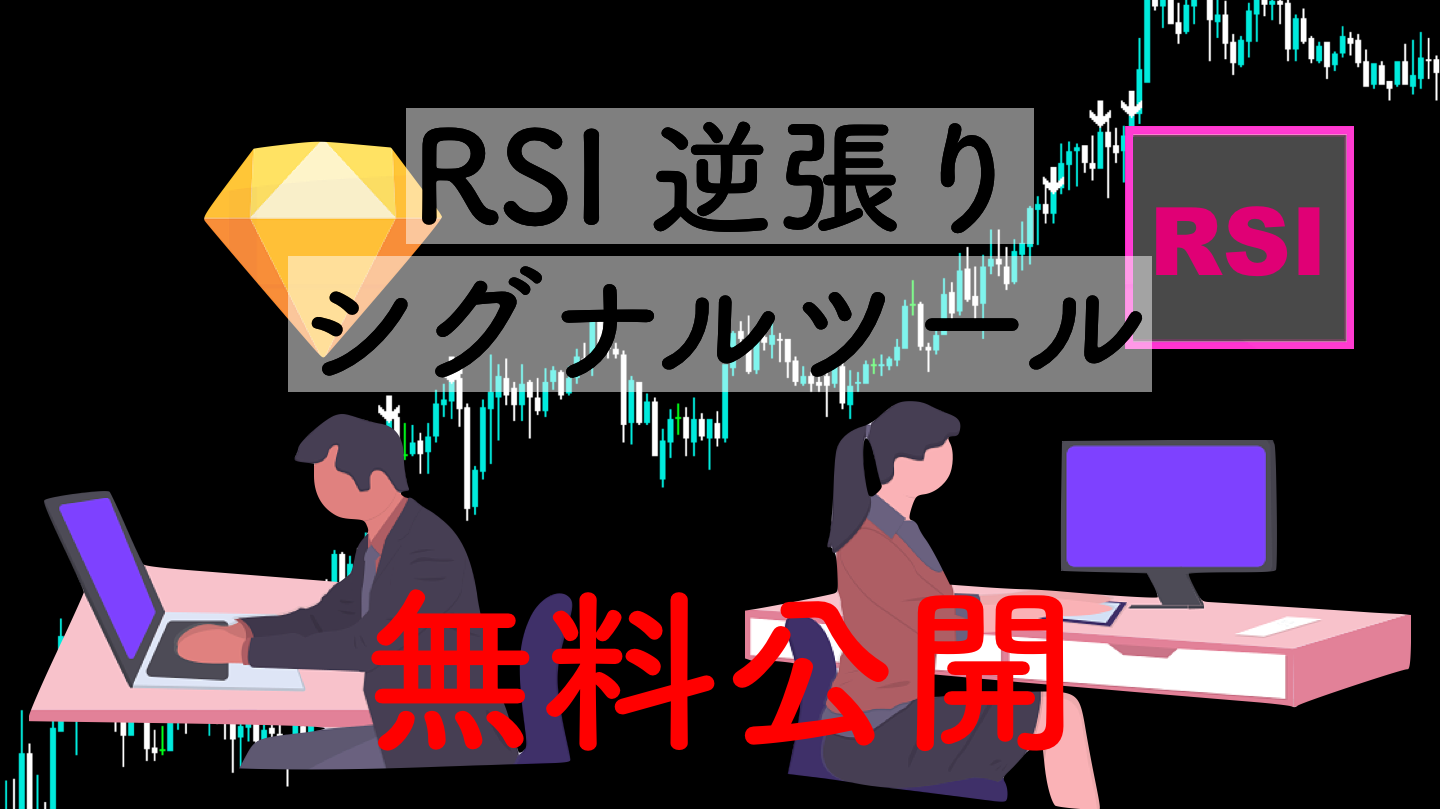 RSI30/70到達で逆張りシグナルを出すMT4無料インジケーター