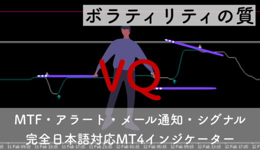 【MT4】MTF対応アラート付きVQ無料インジケーター