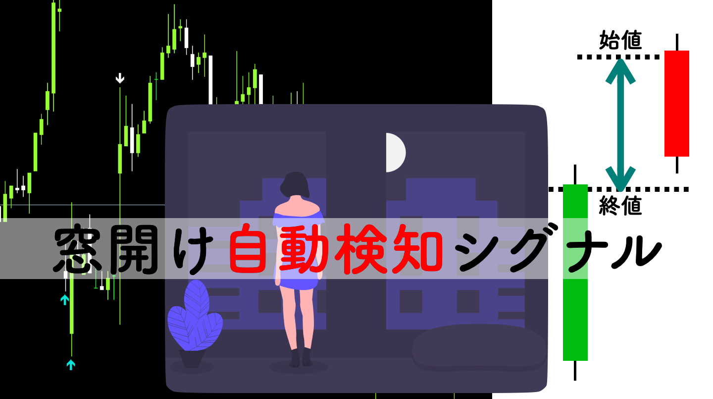 自動検出】窓開け・窓埋めシグナルインジケーター | サイキックス